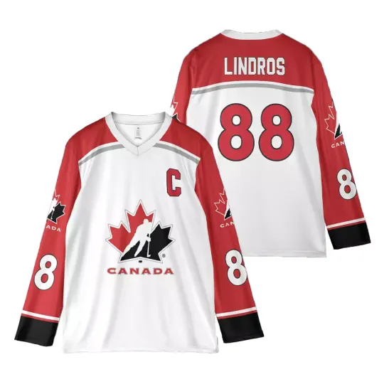 Discover Eric Lindros hockey jersey, retro 90s canada team jersey, 4 nation face off