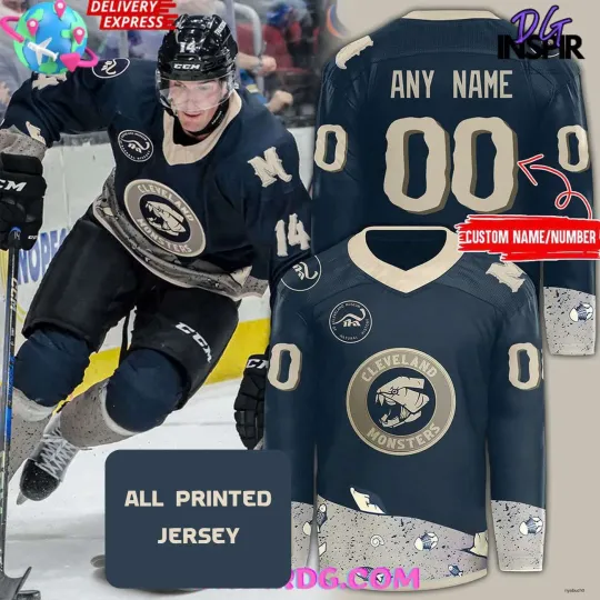 Discover Personalized Cleveland Monsters Performance Hockey Shirt
