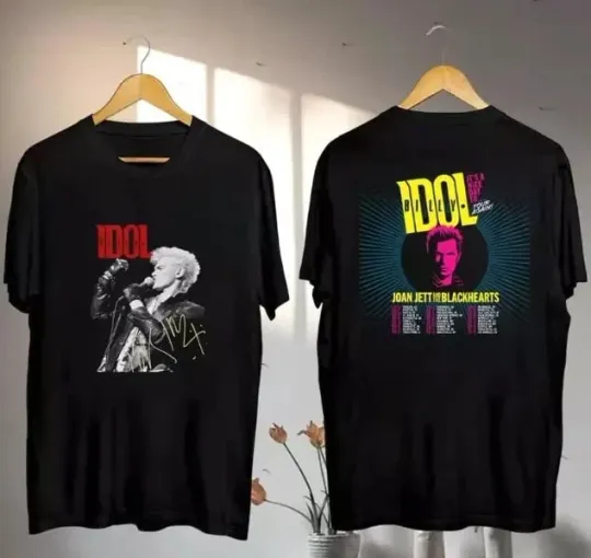 Discover Billy Idol 2025 Concert, Billy Idol It's Nice Day To Tour Again 2025 Shirt