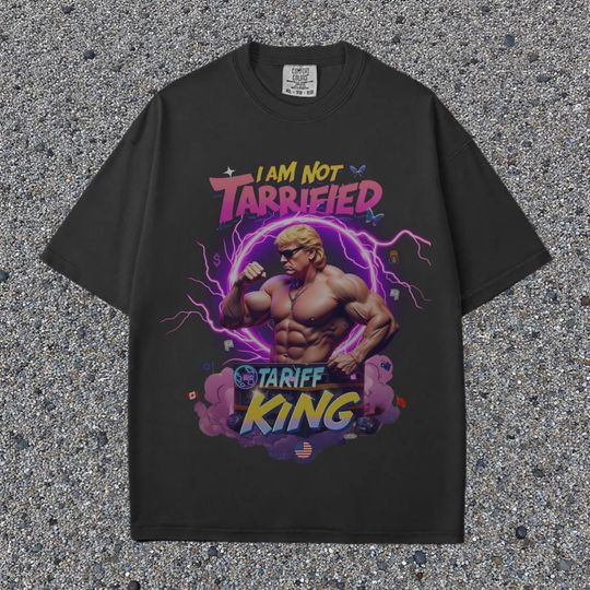 Discover Funny Donald Trump Y2K Shirt, I Am Not Tarrified Meme Tee, Political Humor Shirt, Anti-Tariff Protest Humor T-Shirt, Trump Tariff Shirt