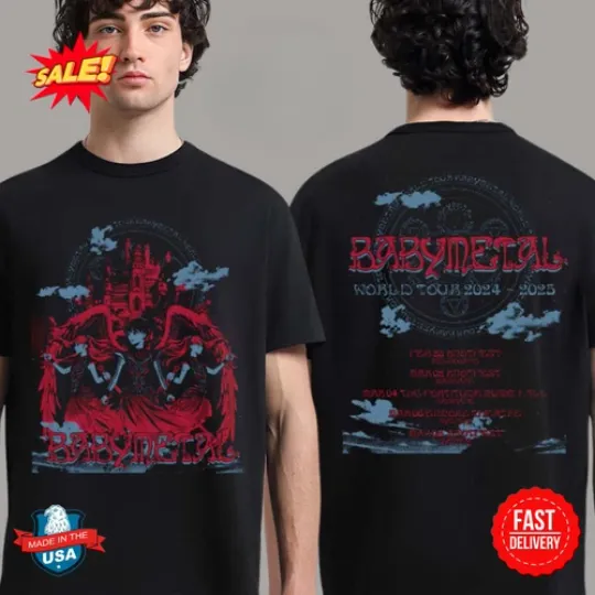 Discover Babymetal World Tour 2024 2025 Australia Kingslayer T Shirt