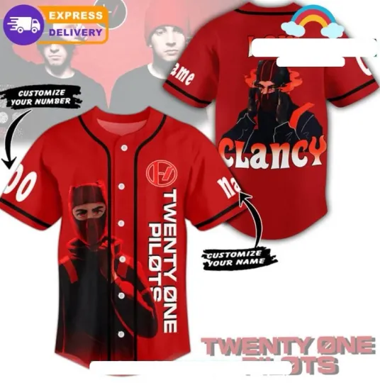 Discover Pilotss band Clancy Personalized Baseball Jersey