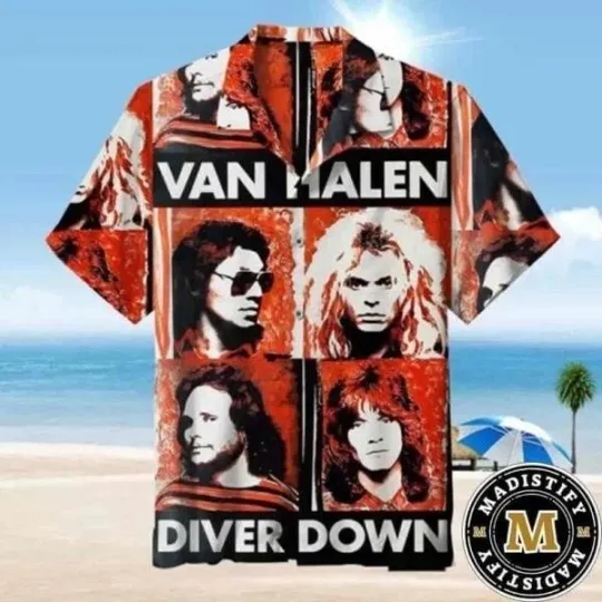 Discover van Diver Down Merch 2025 Hawaiian Shirt And Beach Short