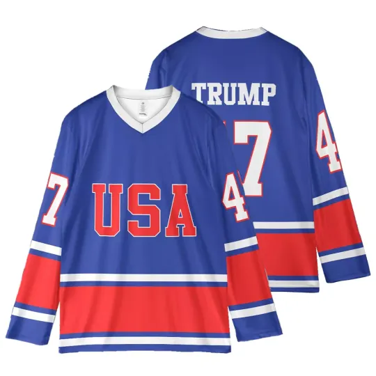 Discover men's usa hockey jersey, donald trump #47 jersey hockey, 2025 tournament