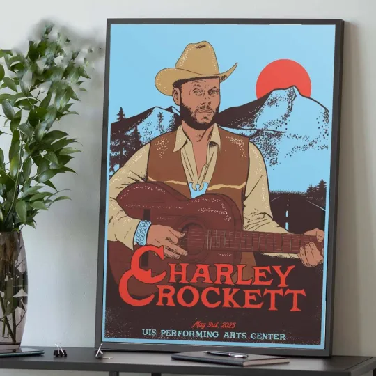 Discover Charley Crockett May 3 2025 UIS Performing Arts Center Tour Poster