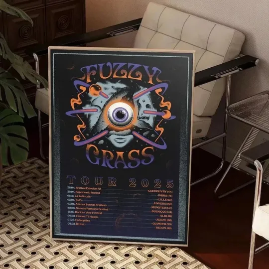 Discover Fuzzy Grass Tour 2025 Poster