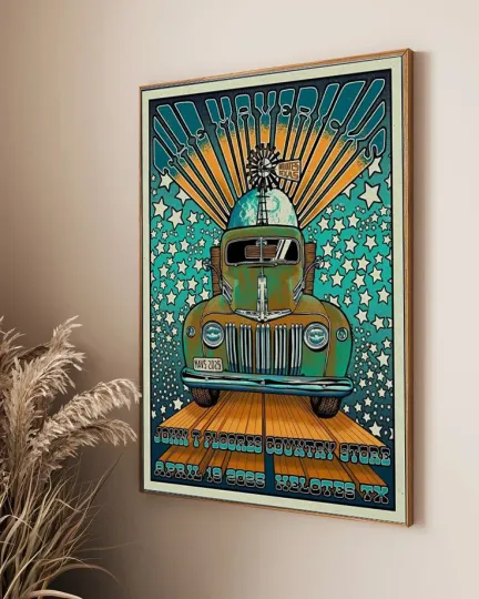 Discover The Mavericks Apr 19 2025 John T Floores Country Store Helotes TX Poster