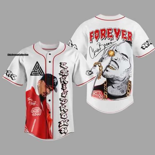 Discover Personalized Chris Brown Tour Jersey, Chris Brown Concert Baseball Jersey, Breezy Bowl XX 2025 Shirt