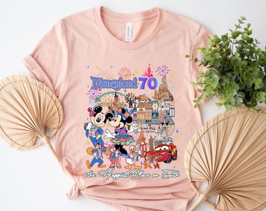 Discover Mickeyy & Friends Disneyyland 70Th Anniversary Shirt, 70 Years Of Magic