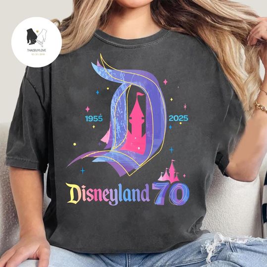 Discover Disneyyland 70th Anniversary Shirt, 19552025 Disneyyland 70 years of magic Tee