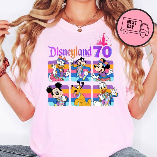 Discover Disneyyland 70th Anniversary Shirt Mickeyy Minniee Shirt Disneyyy Trip 2025 Shirt