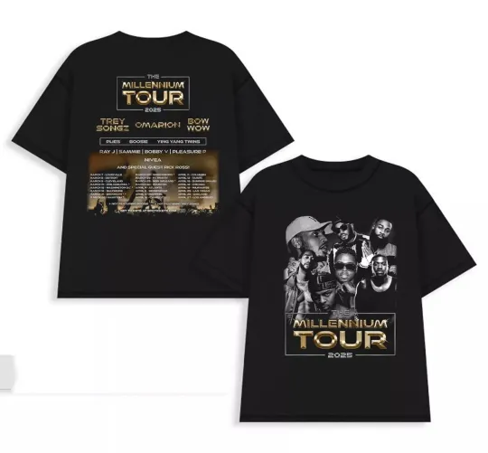 Discover Millennium Tour 2025 Unisex Double Sided T-Shirt S-5XL