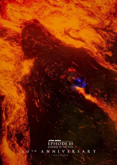 Discover NEW!!! Starr Warss Episode III Revenge Of The Sith 20th Anniversary Poster