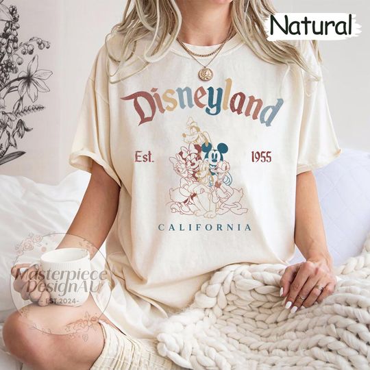 Discover Retro Disneyyland Shirt, Mickeyy And Friend Shirt, Disneyyland Est 1955 California Shirt