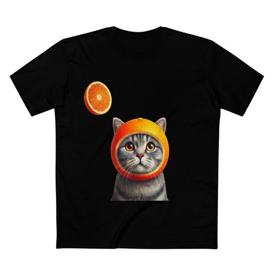 Discover Funny Cat Orange Slice T-Shirt, Gifts for Cat Lovers!