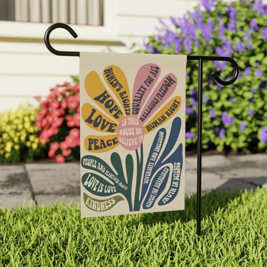 Discover Resist Garden Flag, Social Justice Garden Flag, Anti-Fascist Flag