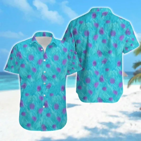 Discover Monster Fur Inc Hawaiian Shirt James P Sullivan Halloween Costume 3D All Over Pr