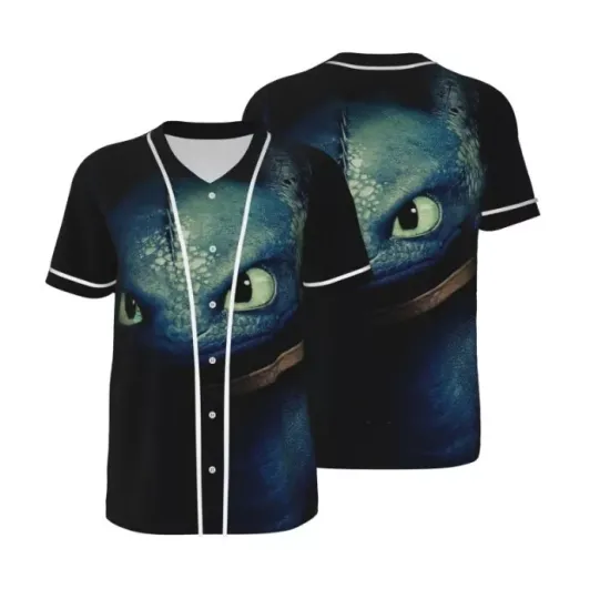 Discover How To Train Your Dragon Toothless Baseball Jersey Cartoon Shirt