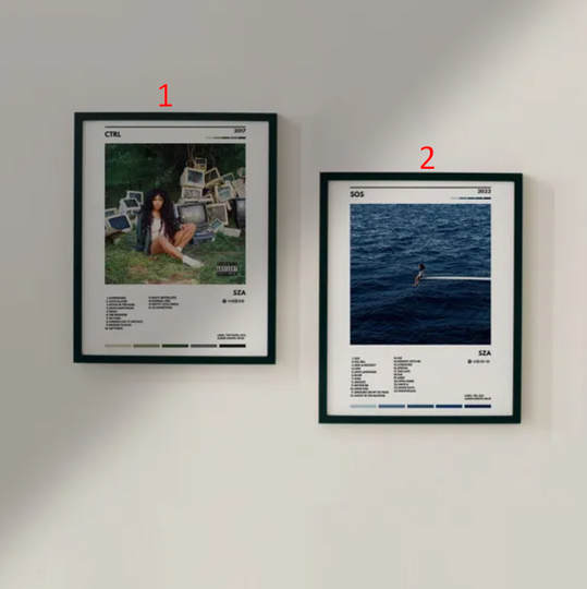 Discover SZA Album Poster Set
