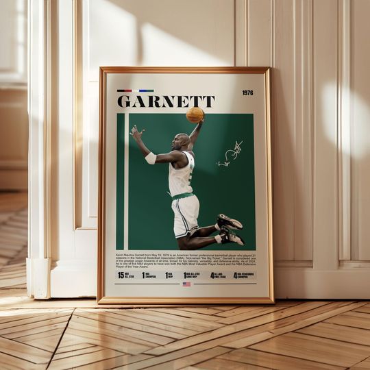 Discover Kevin Garnett Poster, Wall Decor, Gift for Fans