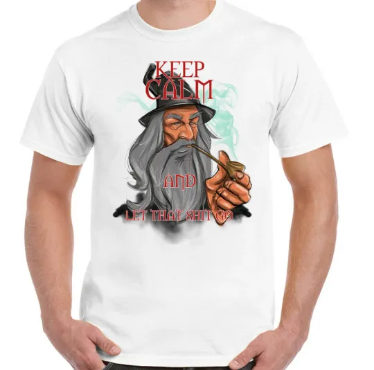 Discover Lord Of The Rings T-Shirt Keep  Let That Sh!t Go Mens Funny Inspired Movie