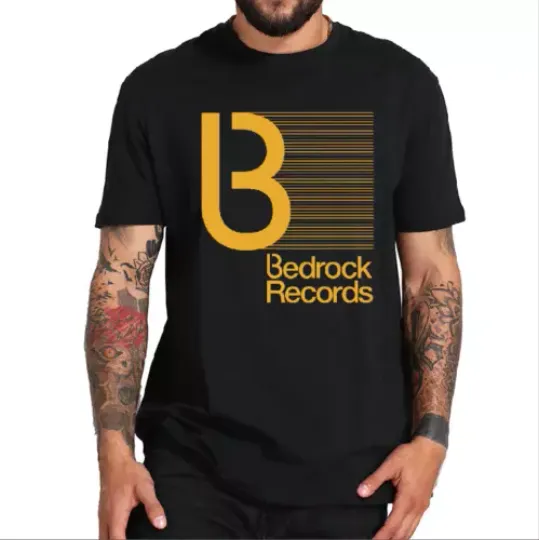 Discover Bedrock Records Progressive House Music Record Label Mens T-Shirt