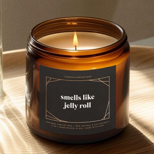 Discover Smells Like Jelly Roll Scented Candle, Home Decor