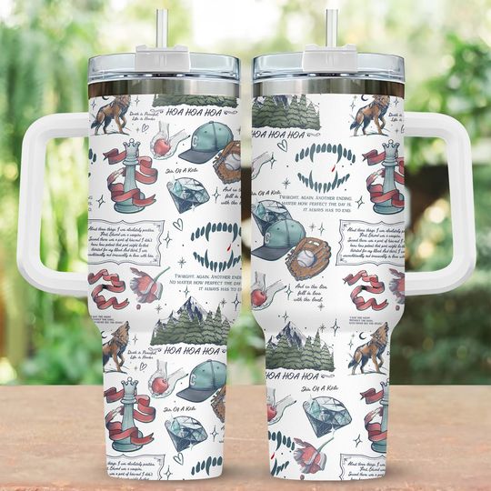 Discover Twilight 40oz Tumbler, Vampire Wolf Romance Stainless Tumbler, Twilight Saga