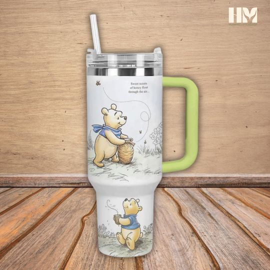 Discover winniee the poohh 40oz Tumbler, Bear And Honey Stainless Tumbler
