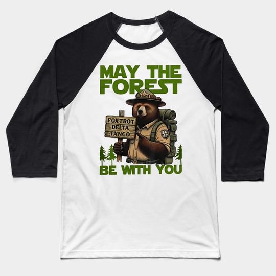 Discover May the Forest Be with You Foxtrot Delta Tango 8647 - May The Forest Be With You Foxtrot Delt - Baseball T-Shirt