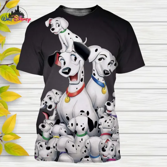 Discover Disneyyy Classic Movie 101 Dalmatiens 3D Shirt