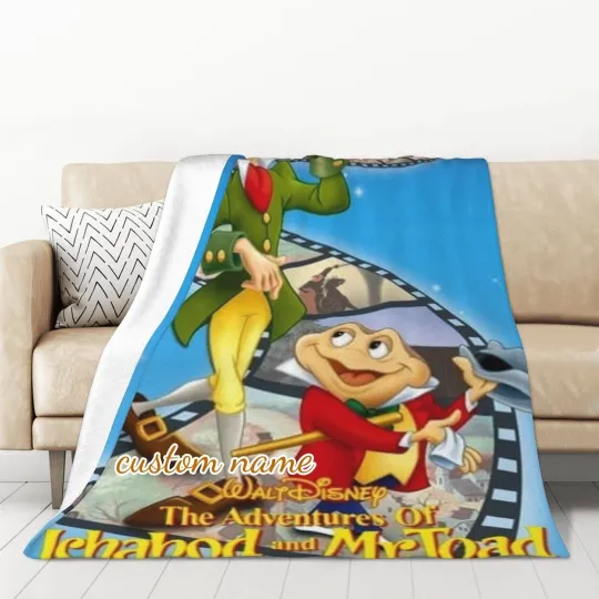 Discover Custom Name Blanket The Adventures of Ichabod and Mr. Toad Tapestry Personalized