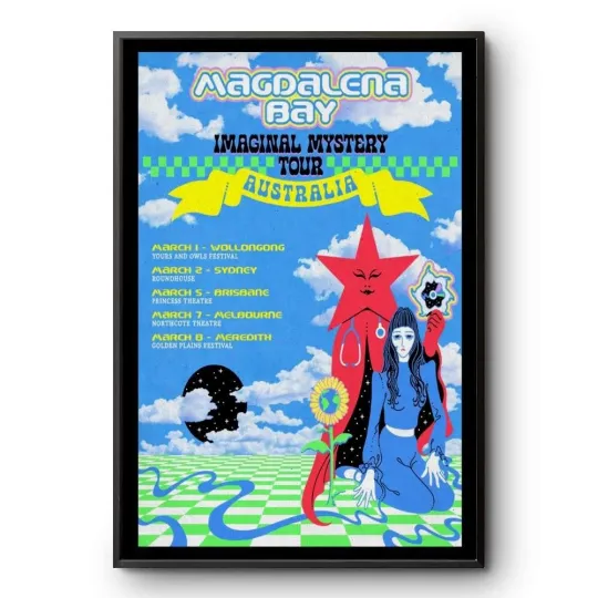 Discover Poster Magdalena Bay USA and Canada Imaginal Mystery Tour 2025 - Wall Decor
