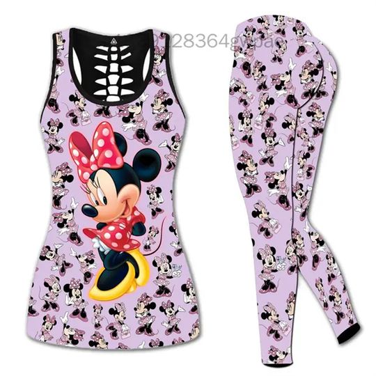 Discover Disneyyy Minniee Mickeyy Hollow Tank Top Legging