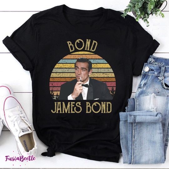 Discover Bond James Bond Vintage T-Shirt, James Bond Movie Shirt, For James Bond Movie Shirt, Love James Bond Shirt