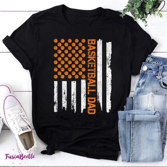 Discover Basketball Dad Vintage T-Shirt, Father's Day Shirt, Gift For Father's Day Shirt, Happy Father's Day Shirt