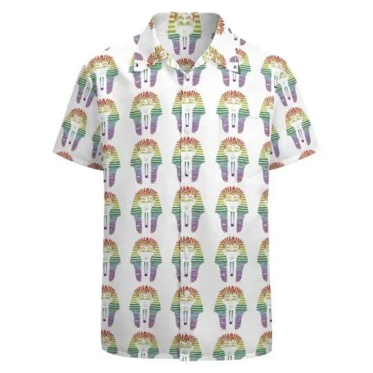 Discover Rainbow Gay Lgbtq Pride Month Egyptian Pharaoh Hawaiian Vintage Shirt