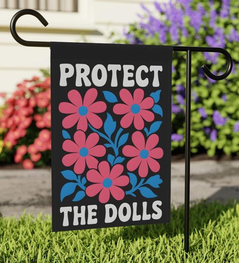 Discover Protect The Dolls Flag Boho Flower Summer Garden Inclusive Garden Flag