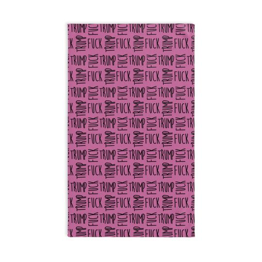 Discover Slightly Subtle Farmhouse Text Hand Towel on Pink, Funny Kitchen Towel, Bathroom Decor