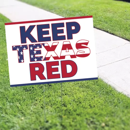 Discover Keep Texas Red Sign Governor Of Texas Greg Abbott Political Coroplast Yard Sign