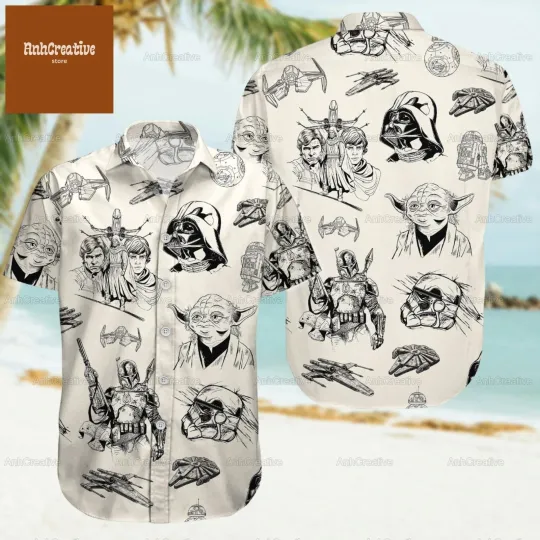 Discover Starr Warss Shirt Starr Warss Button Shirt Starr Warss Hawaiian Shirt