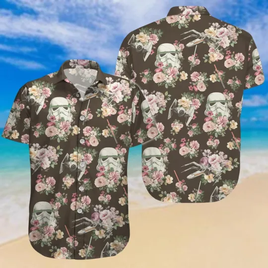 Discover Starr Warss Hawaiian Shirt Starr Warss Floral Button Shirt
