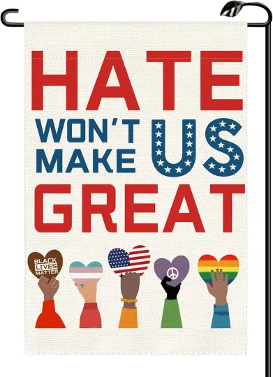 Discover Peace Garden Flag 12X18 Inch Double Sided Rainbow Pride Month Rainbow Liberal We