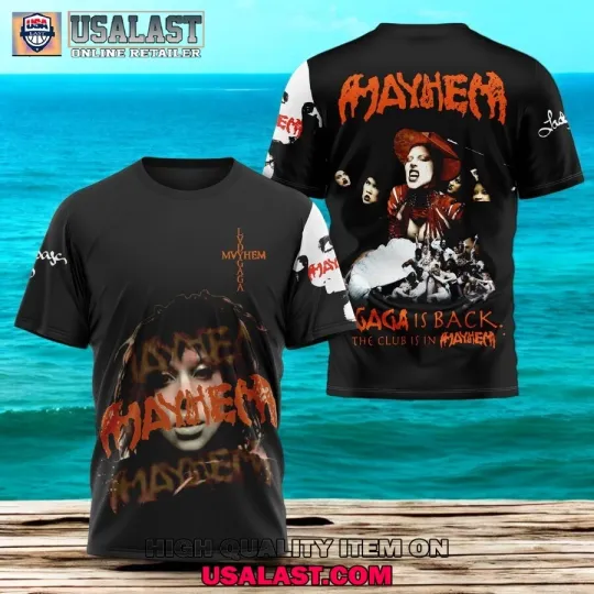 Discover Ld ga The Mayhem Ball 2025 Tour 3D Shirt, Gift for Fans