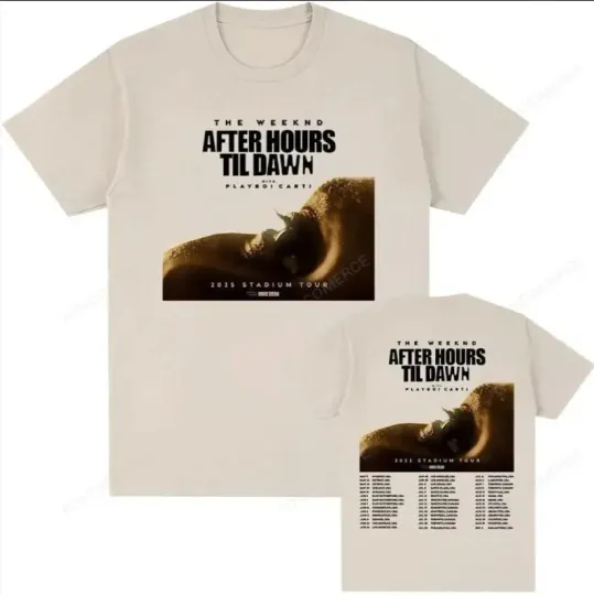 Discover Weeknds After Hours Til Dawn Tour T-Shirt