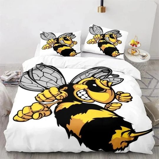 Discover Bee Quilt Cover Pillowcase Home Bedding Set