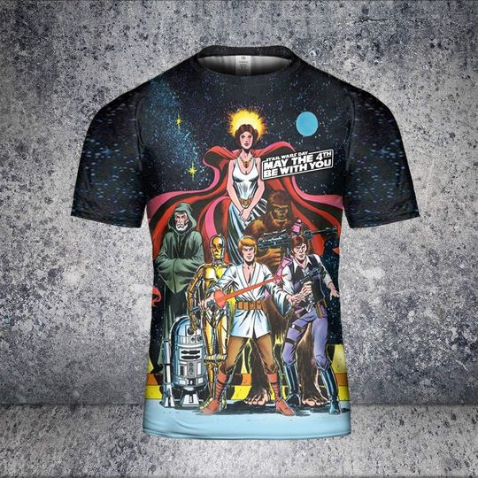 Discover Starr Warss Day3D T-Shirt, Gift for Fans