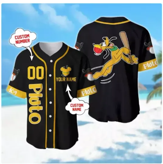 Discover Custom Name & Number Yellow Dog 3D BASEBALL JERSEY SHIRT HALLOWEEN GIFT