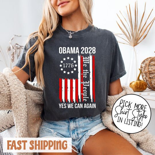 Discover Obama 2028 Shirt, Obama 2028 Yes We Can Again T-shirt