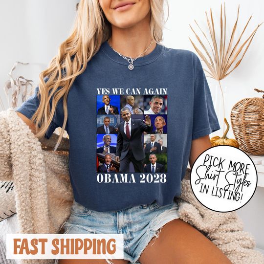 Discover Obama 2028 Shirt, Obama 2028 Yes We Can Again T-shirt, Obama Shirt